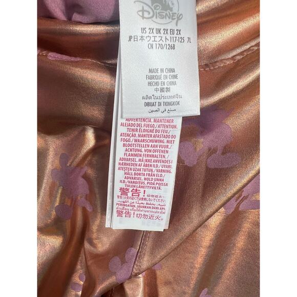 Disney World 50th Anniversary EARidescent Womens Size 2X Leggings Rose Gold - Picture 7 of 13